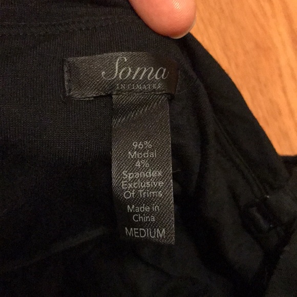 Soma Intimates Black Jersey Maxi Dress Size Medium in VEUC! - Picture 6 of 11